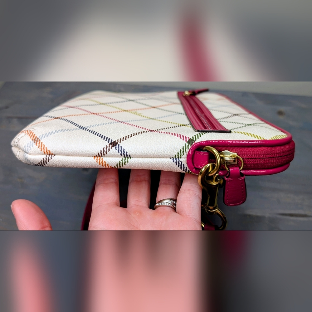 Coach White and Pink Crossbody Bag - Picture 5 of 10